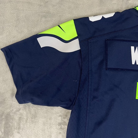 Seattle‎ Seahawks Jersey Youth XL Blue NFL Football Russell Wilson On Field Nike - Picture 14 of 16